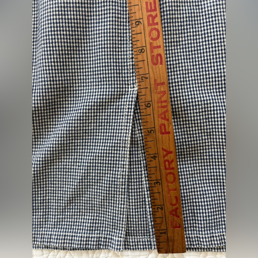 Gingham Liz Claiborne Denim Dress 12 Petite - Picture 12 of 15